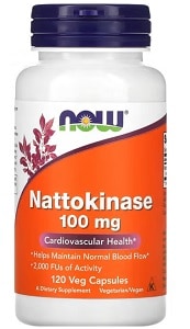 Nattokinase, 100 mg, 120 capsules végétales